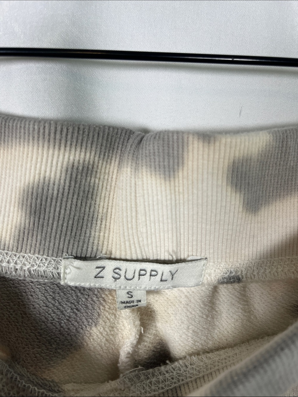 Z supply tie dye navy grey white cotton jogger sweatpants sz s loungewear - Picture 4 of 6
